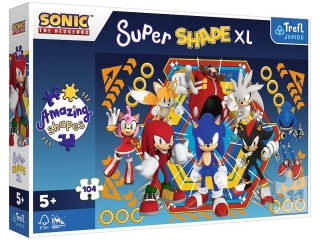 Puzzle  104 XL Super Shape TREFL ¦wiat Sonica / SEGA Sonic Hedgehog