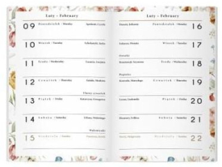 Kalendarzyk 64 strony MO A6 Folwers 2026  [opakowanie=20szt]