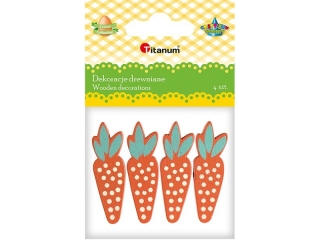 Drewniane marchewki 15x45mm 4szt.