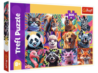 Puzzle  300 TREFL Zabawne portrety zwierząt