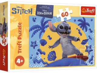 Puzzle   60 TREFL Dzie ze Stitchem