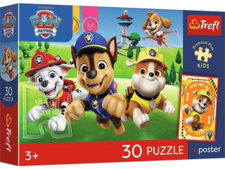 Puzzle   30 TREFL PREMIUM PLUS KIDS - Psiaki w drodze