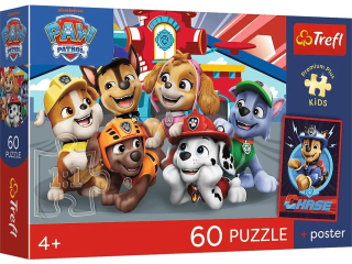Puzzle   60 TREFL PREMIUM PLUS KIDS Psi patrol - Psie popo�udnie