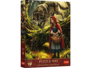 Puzzle  500 TREFL Premium Plus - Enchanted Fairy Tales: Czerwony Kapturek i Wilk