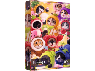 Puzzle 600 TREFL Flamingo by Trefl - Owocowe kotki
