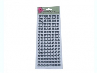 Dzety kwiatki 18rz x 8szt c szare 10mm