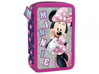 Piórnik z wyposażeniem dwukomorowy DERFORM Minnie 21