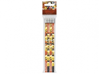 Ołówek z gumką DERFORM 4szt. Emoji 10