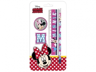 Zestaw 4 przyborów szkolnych DERFORM Minnie 21