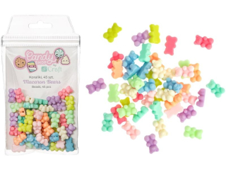 KORALIKI ALRYLOWE, 45 SZT. - MACARON BEARS