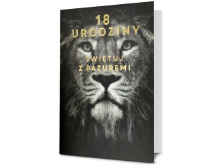 Kartki karnet HM 200-3187 Urodziny "18"