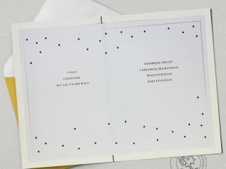 Kartka na 18 urodziny PAN DRAGON HM 200-3163 Bia�a cyfra w z�ocie