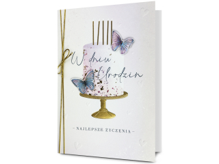 Kartka urodzinowa PAN DRAGON HM 200-2932 Lawendowy tort