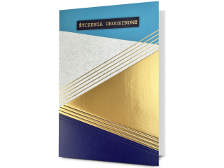 Kartka urodzinowa PAN DRAGON HM 200-3397 Geometryczne wzory