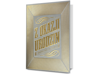 Kartka urodzinowa PAN DRAGON HM 200-3392 Złocone życzenia