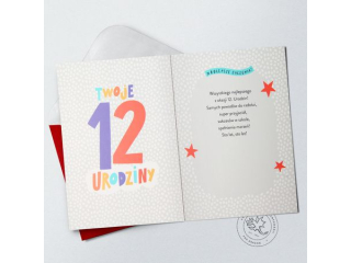 Kartki karnet PAN DRAGON STAR-141 "12"