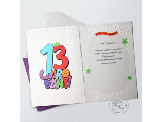 Kartki karnet PAN DRAGON STAR-143 "14"