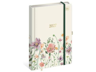 Kalendarz ksi��kowy A5 192 Metallic Flowers 2027