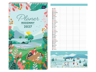 Kalendarz planner rodzinny 25x43 cm Razem 2027
