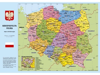 Podkad na biurko KRESKA mapa Polski