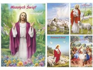 Laurka z brokatem B6B 117x167 z kopert�  POL MAK Wielkanoc B6B_WLRL_231