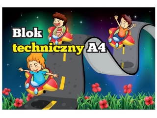 Blok techniczny A4 10k. SDM biały