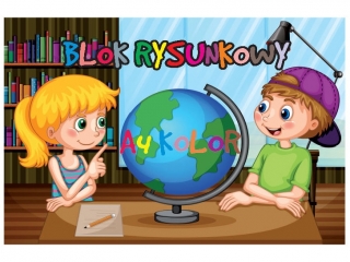 Blok rysunkowy kolorowy A4 20k. SDM