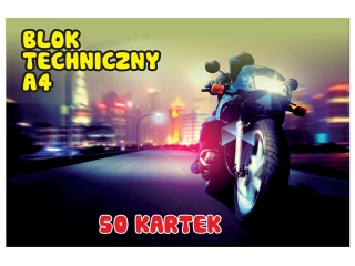 Blok techniczny A4 50k. SDM biały