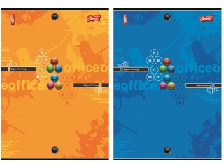 Notatnik A4 100 kartek krata okadka kredowana 70 g/m2 [opakowanie=5szt]