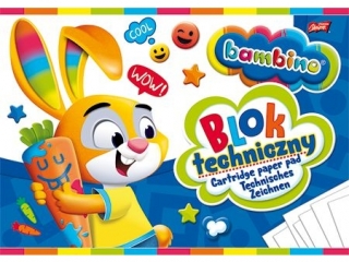 Blok techniczny A4 10k. BAMBINO