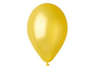 Balony GEMAR metal 26cm żółte 100szt. (GM90-30)