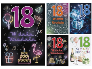 Laurka z cyframi na g�bkach exclusive B6GE 117x167 z kopert�POL-MAK urodziny mix B6GE_URB_794