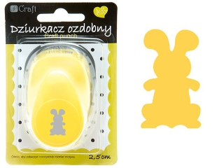 Dziurkacz ozdobny DPCRAFT 2,5cm Zając