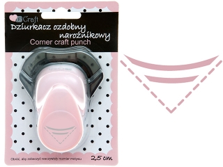 Dziurkacz ozdobny naronikowy DPCRAFT 2,5 cm - Pksiyc