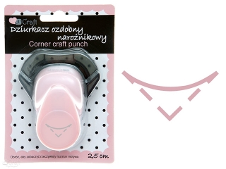 DZIURKACZ OZDOBNY NARONIKOWY 2,5CM ZAOKRGLACZ