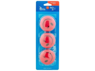 Magnesy do tablic TETIS 3szt. 50mm czerwone uśmiechy (GM304-