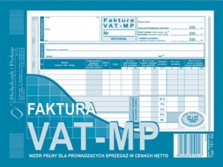 Druk-faktura VAT-MP netto 151-3