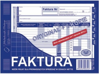 Druk-faktura VAT A5 1+2 kopie (103-XE)