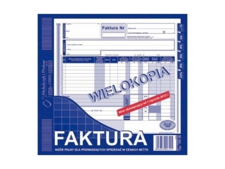 Druk-faktura 2/3 A4 wielokopia 100-2E