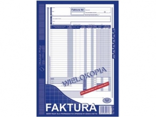 Druk-faktura A4 wielokopia 100-1E