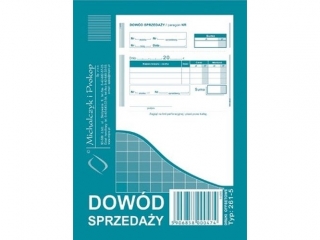 Druk 261-5 Dowód sprzedaży A6