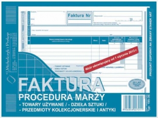 Druk 195-3E Faktura procedura mary towary uywane A5