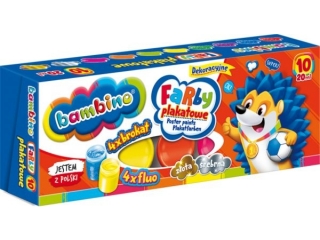 Farby plakatowe 10 kolor�w MAJEWSKI Bambino 20ml EXTRA