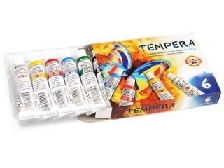 Farby tempery KOH-I-NOOR 6 kolorów 16ml