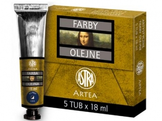 Farby olejne 18ml 5szt błękit paryski