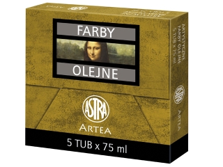 Farby olejne 75ml ASTRA - biel cynkowa DUE