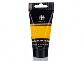 Farba akrylowa ASTRA Artea tuba 60ml - kadmium żółty jasny