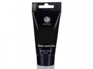 Farba akrylowa ASTRA Artea tuba 60ml - czerń sadza
