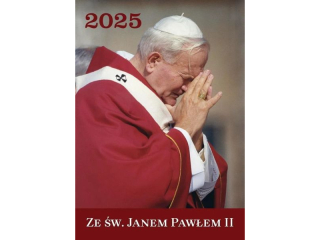 Kalendarz cienny DIEC A4 Jan Pawe II na kady dzie 2024