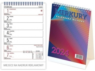 Kalendarz biurkowy TELEGRAPH Merkury 2024